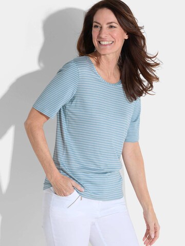 Goldner Shirt in Weiß