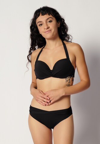 T-shirt Top per bikini di Skiny in nero