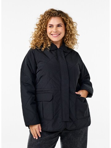 Zizzi Jacke 'Mzanni' in Schwarz: Vorderseite
