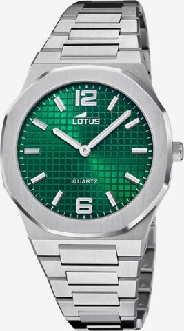 Montre à affichage analogique Lotus en vert : devant