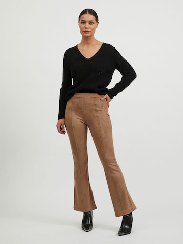 évasé Pantalon 'Ghita' Vila Petite en marron