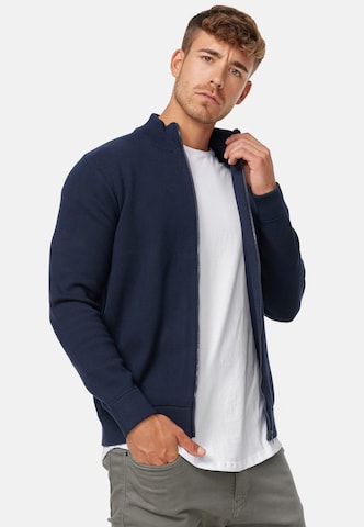 INDICODE JEANS Sweater 'Marco' in Blue: front