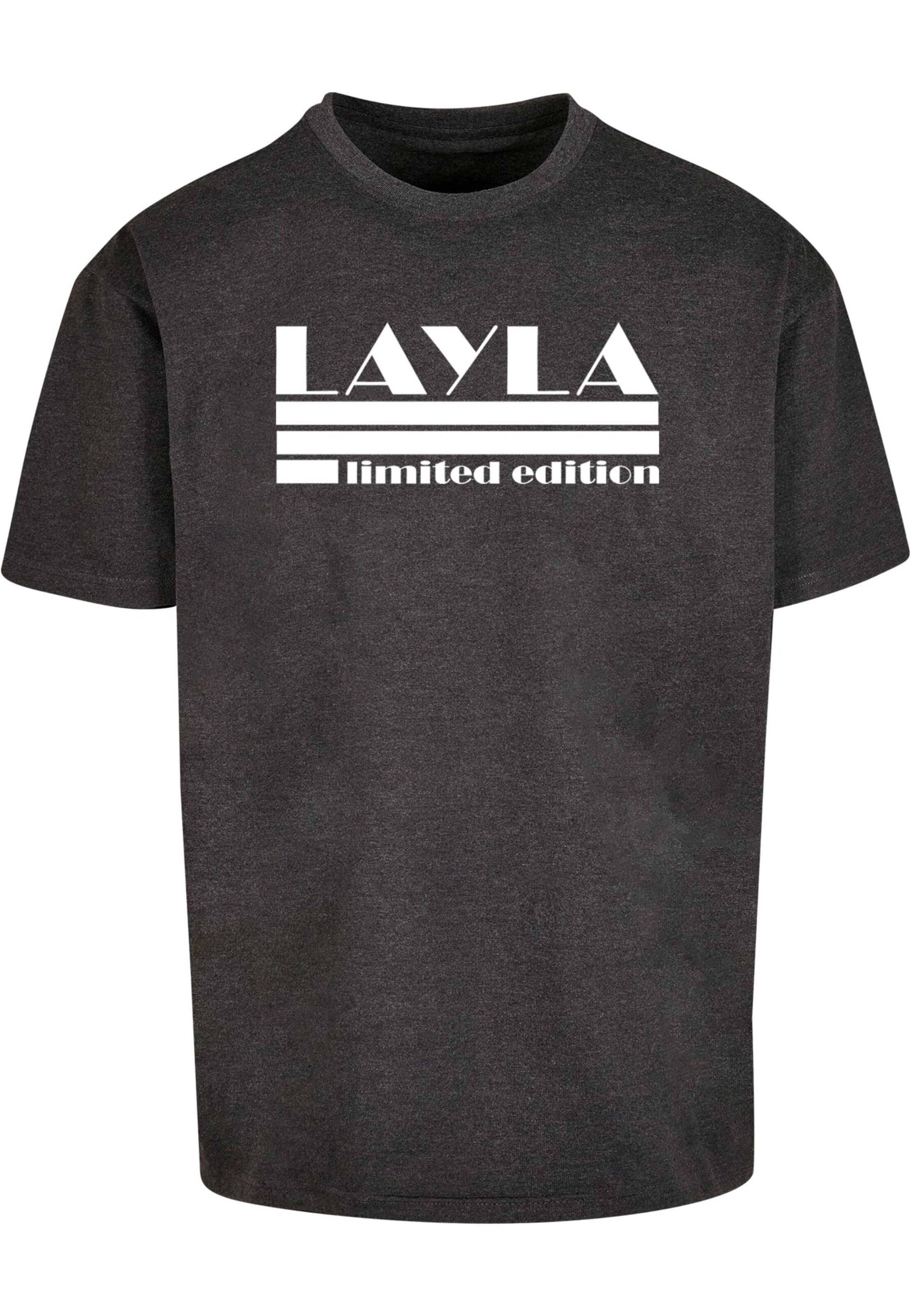 Merchcode T-Shirt 'Layla' in Grau: Vorderseite