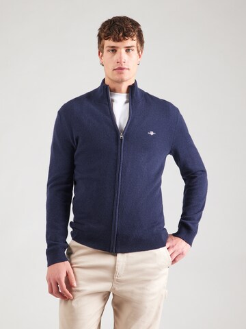 GANT Knit cardigan in Blue: front