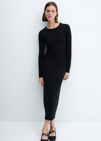 Robe 'Basila' MANGO en noir : devant