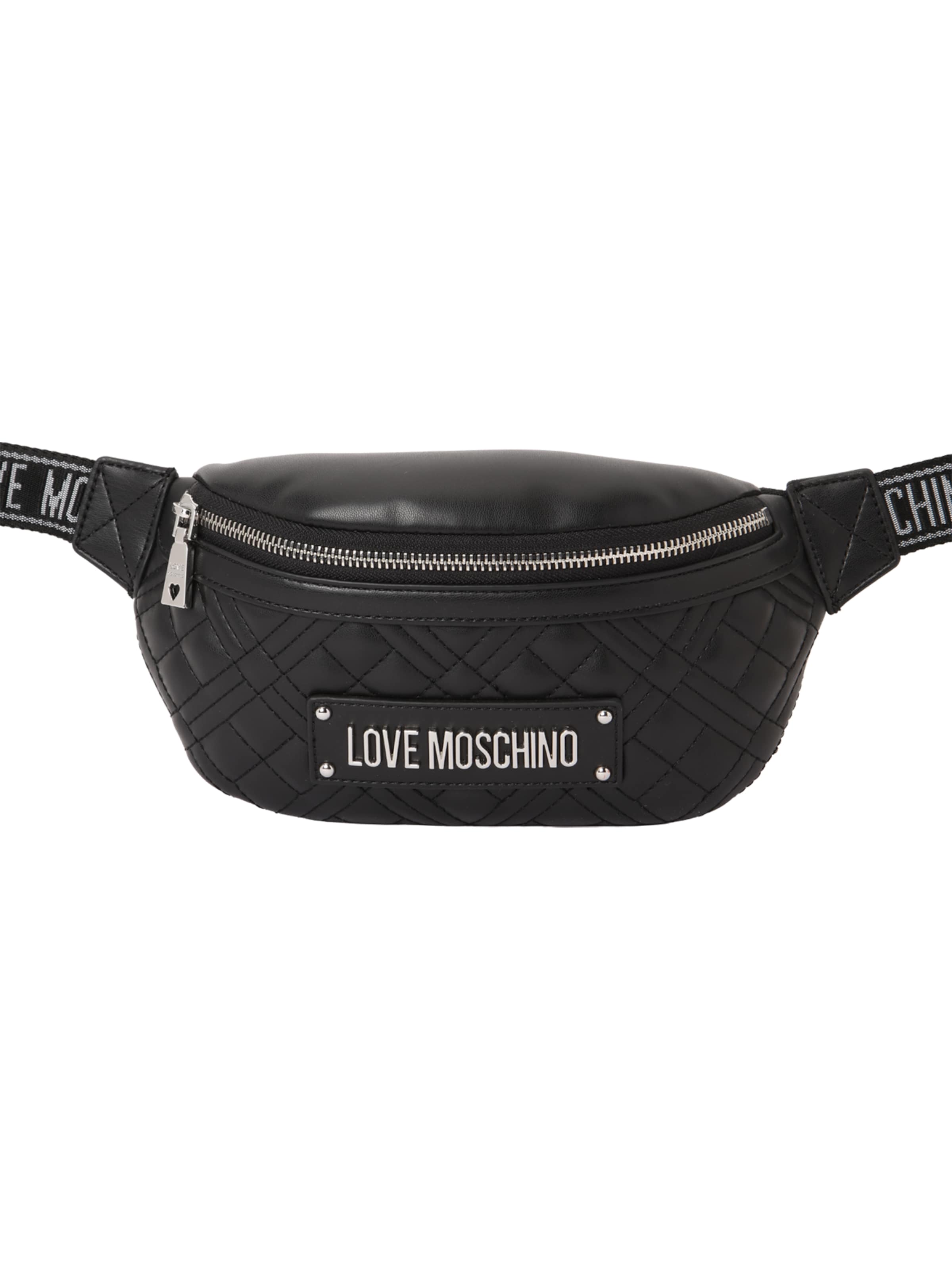 Love Moschino Τσαντάκι μέσης 'MARSUPIO' σε μαύρο: μπροστά