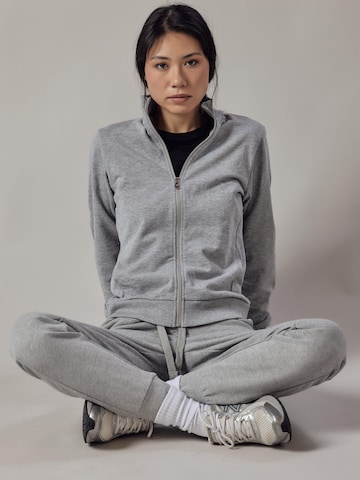 Felpa 'Felpa con Zip' di OWN Off With Nature in grigio: frontale