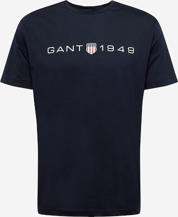 T-Shirt GANT en noir : devant