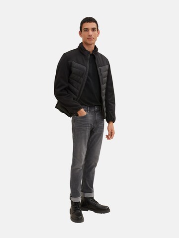 TOM TAILOR Between-Season Jacket in Black