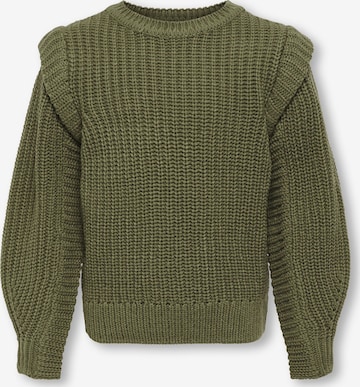 KIDS ONLY Pullover 'New Lexine' i grøn: forside