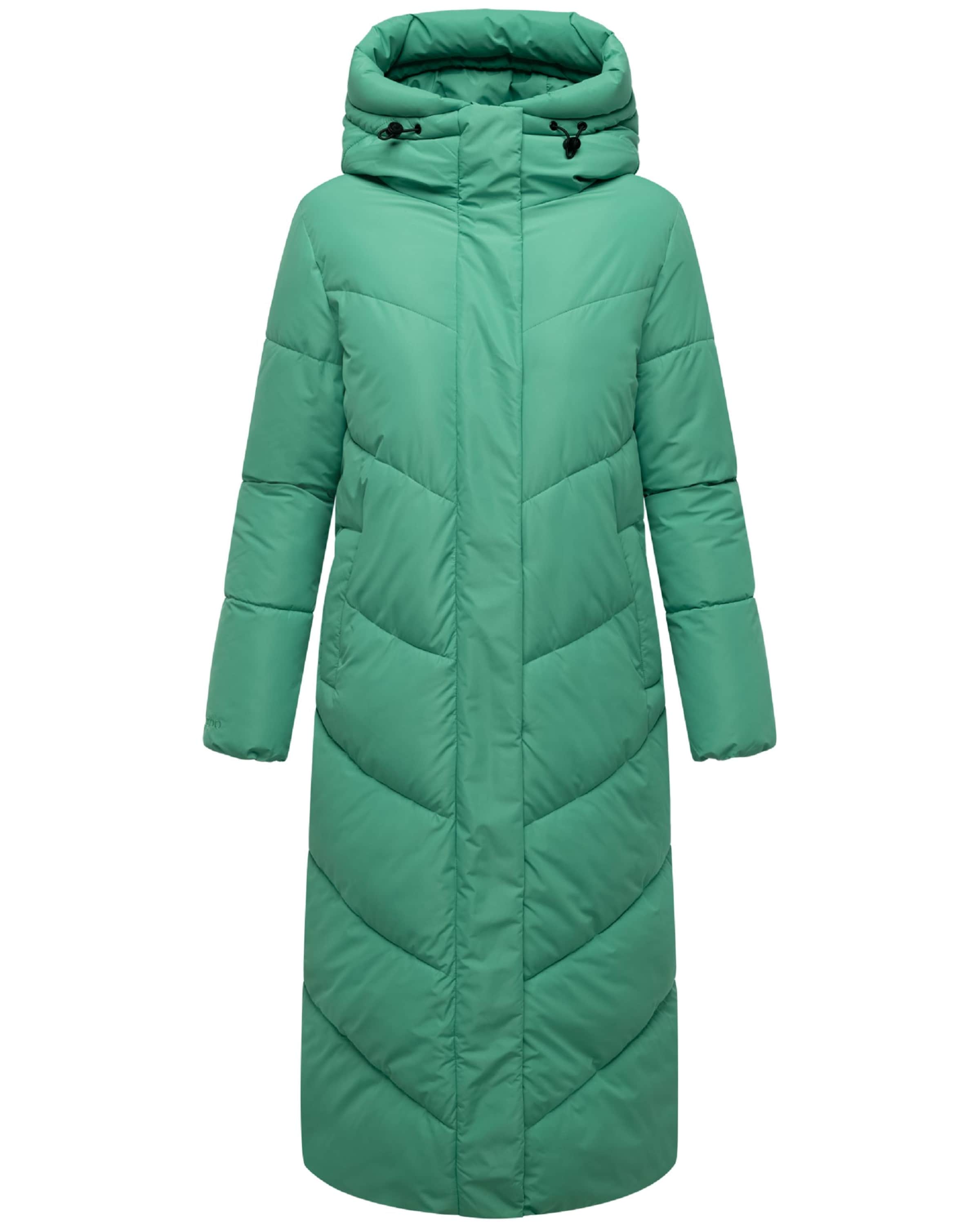 MARIKOO Зимнее пальто в Зеленый: спереди