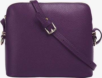 Sac à bandoulière Cluty en violet : devant