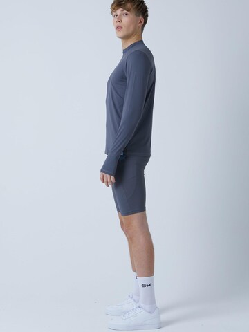 SPORTKIND Performance shirt 'Langarmshirt High-Neck' in Grey