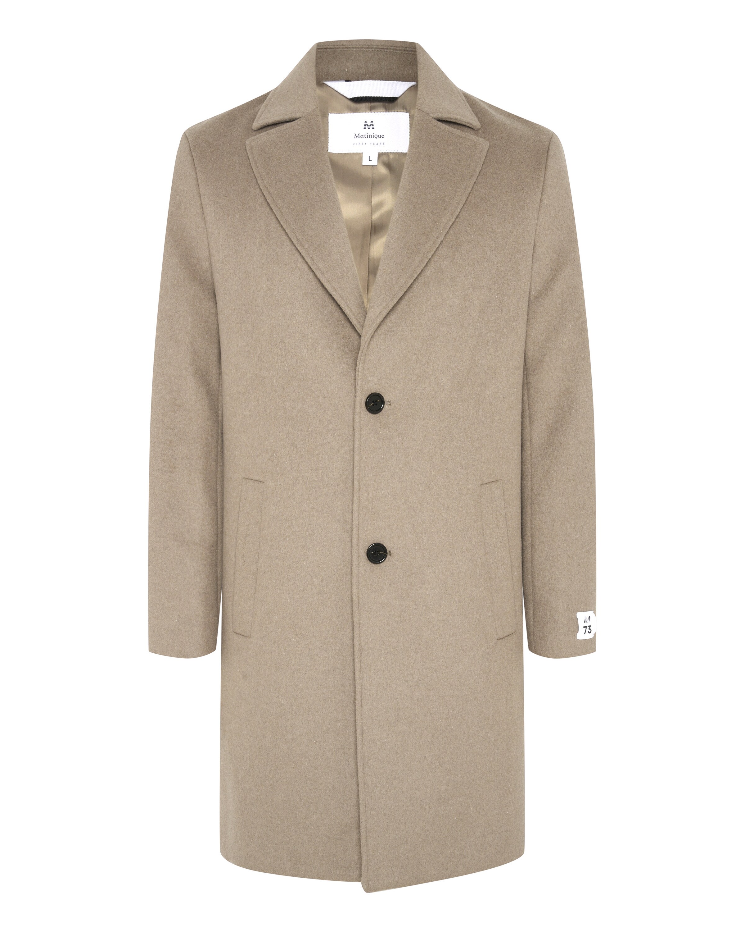 Matinique Winterjas 'Cristano' in Beige: voorkant