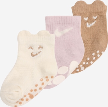 smėlio Nike Sportswear Kojinės: priekis