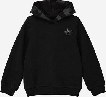 s.Oliver Sweatshirt in Schwarz: predná strana