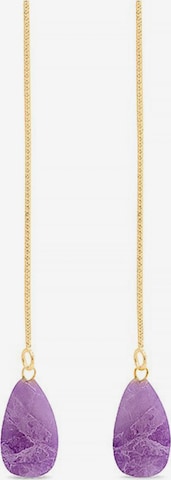 Luxenter - Pendientes 'Zoqoyi' en lila: frente