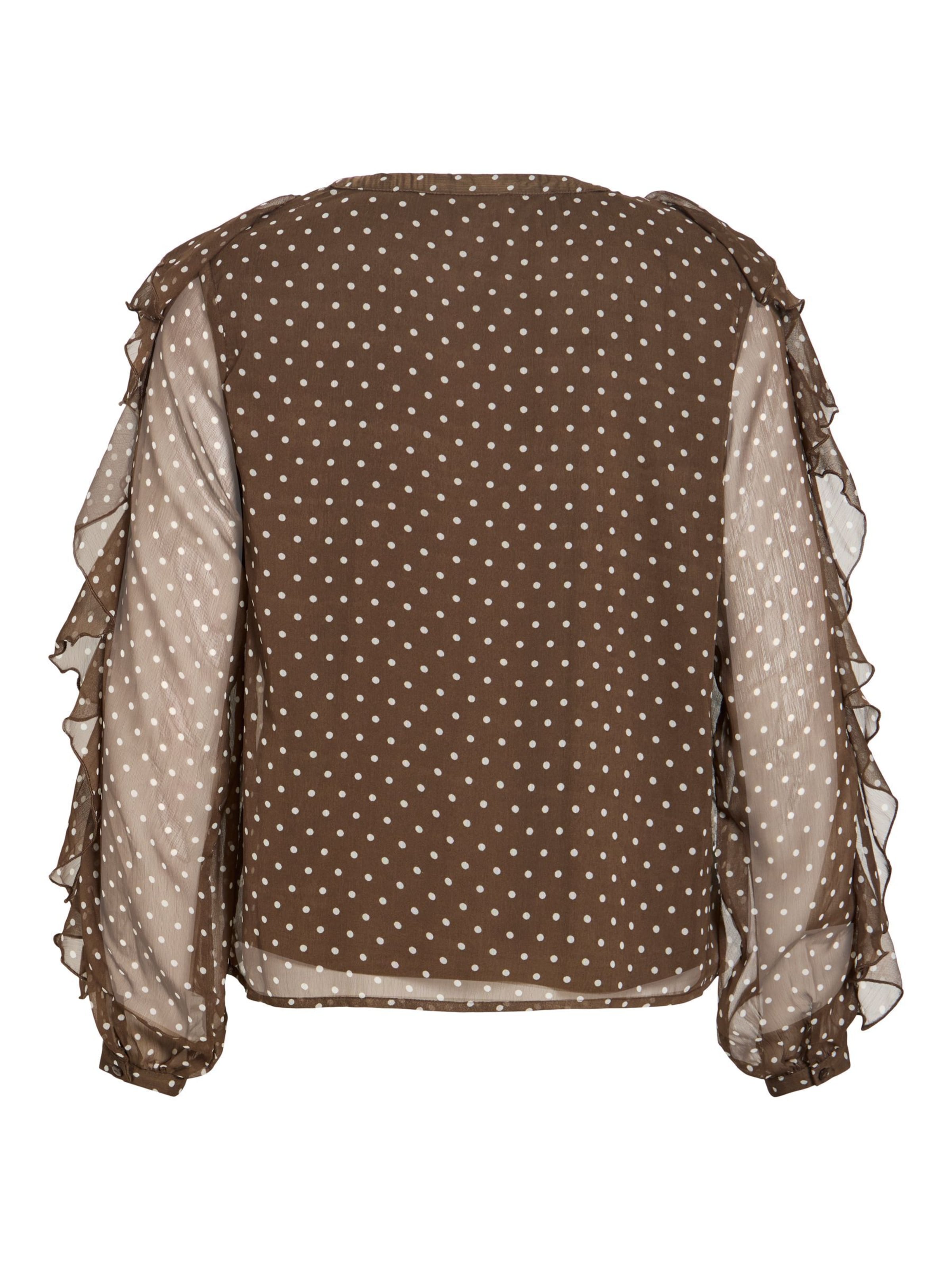 VILA Bluse 'VIHarley' i brun