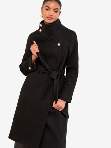 Palton de primăvară-toamnă de la Lipsy pe negru: față