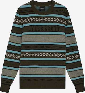 Lyle & Scott Sweater 'Glen' in Green: front