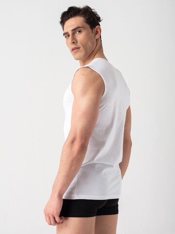 Burnell & Son Undershirt 'Ärmelloses Rundhals Unterhemd' in White
