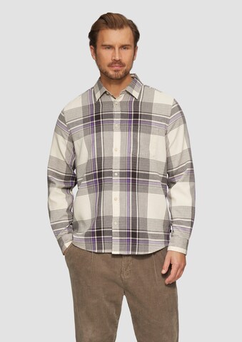 s.Oliver Regular fit Overhemd in Beige: voorkant