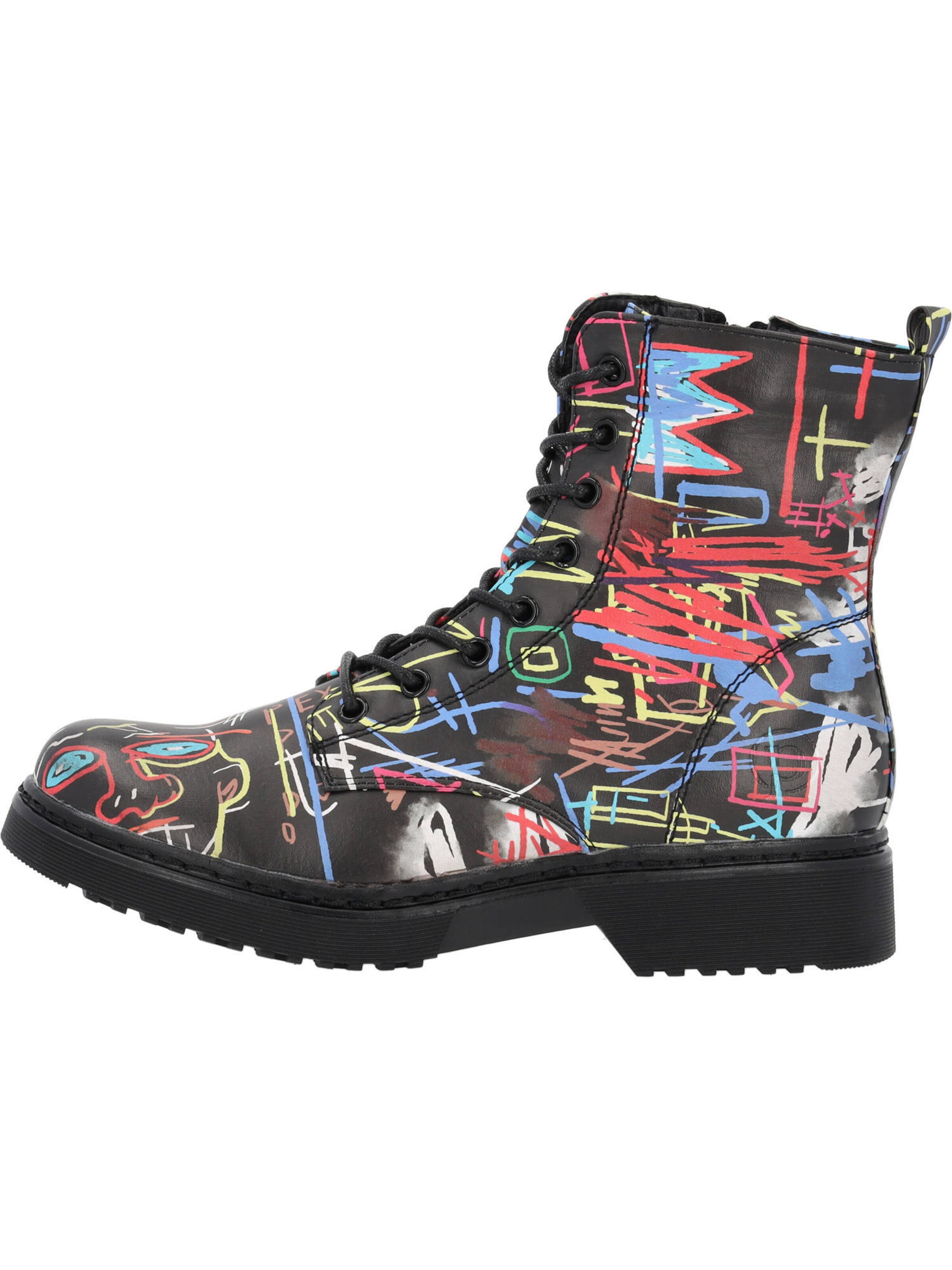 Bottines à lacets 'Djerba' Palado en noir