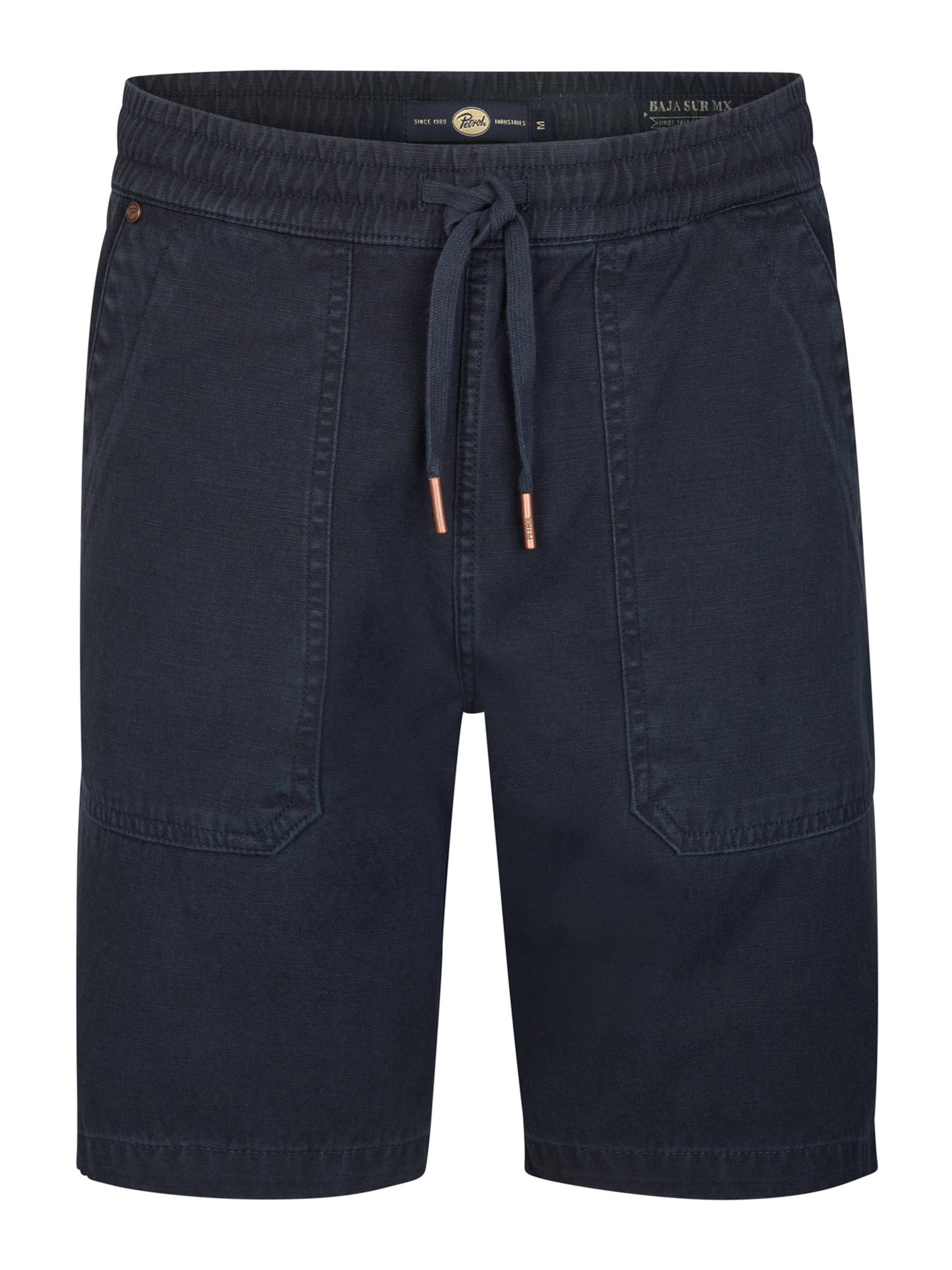 Petrol Industries Trousers in Blue: front