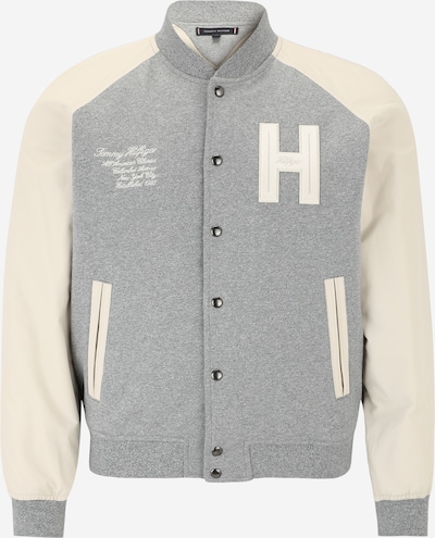 TOMMY HILFIGER Välikausitakki 'VARSITY' värissä kerma / meleerattu harmaa / valkoinen, Tuotenäkymä