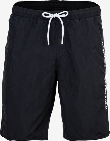 Emporio Armani Board Shorts in Black: front