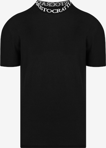 ARISTOCRATTI Shirt 'PRIME – Premium T-Shirt Made from Fine Knit Cotton' in Schwarz: Vorderseite