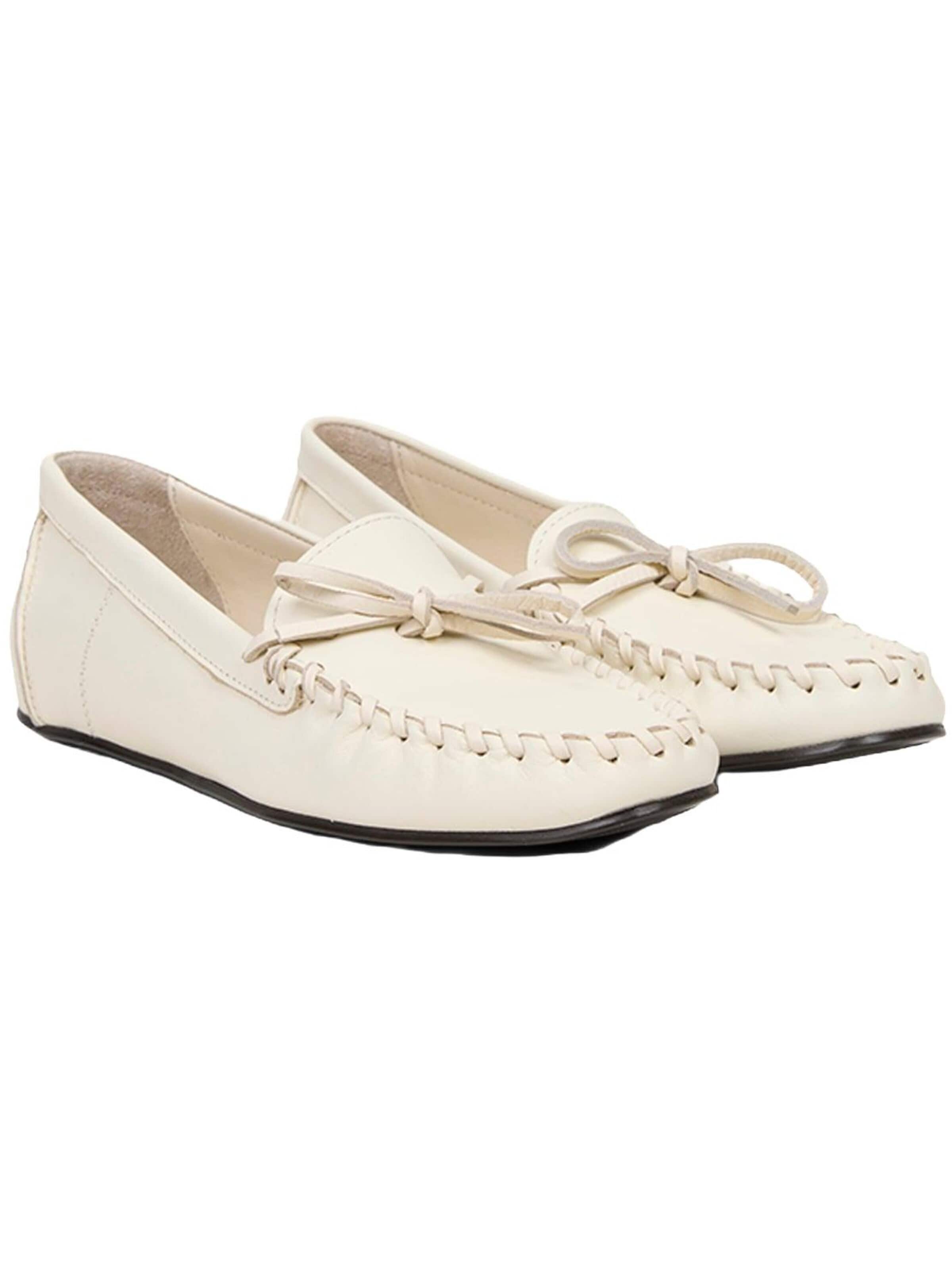 Desa Mocassins 'Beleg' in Beige: voorkant