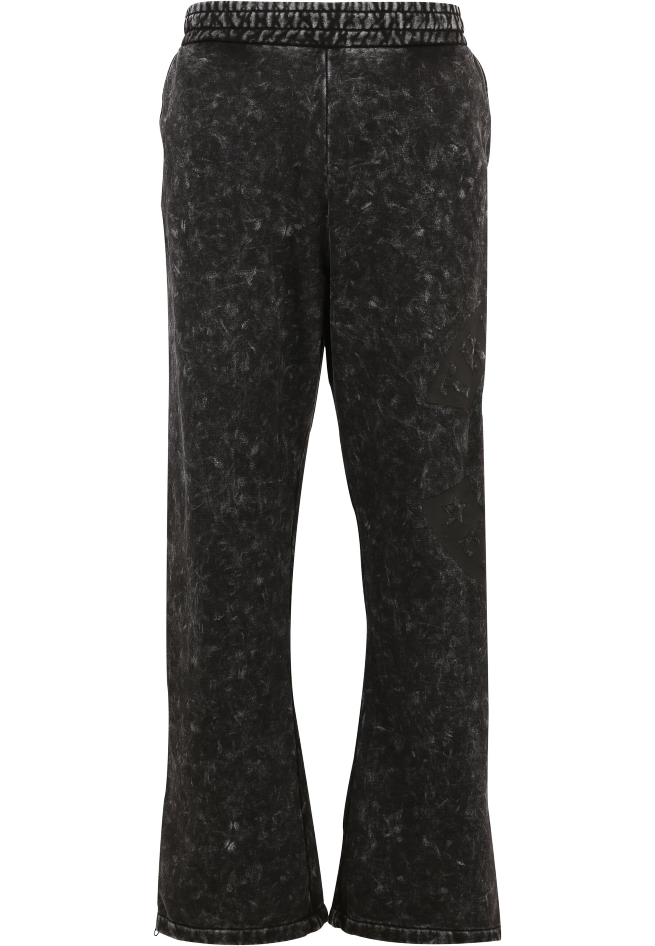 melns Thug Life Plati gali Bikses: no priekšpuses