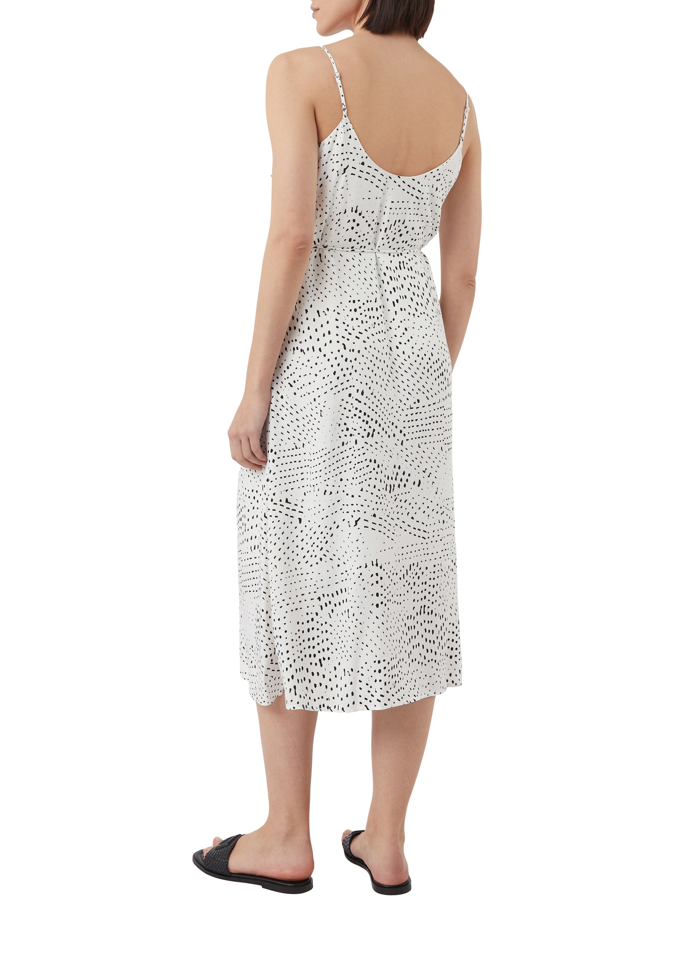 COMMA Kleid in Weiß: Rückseite