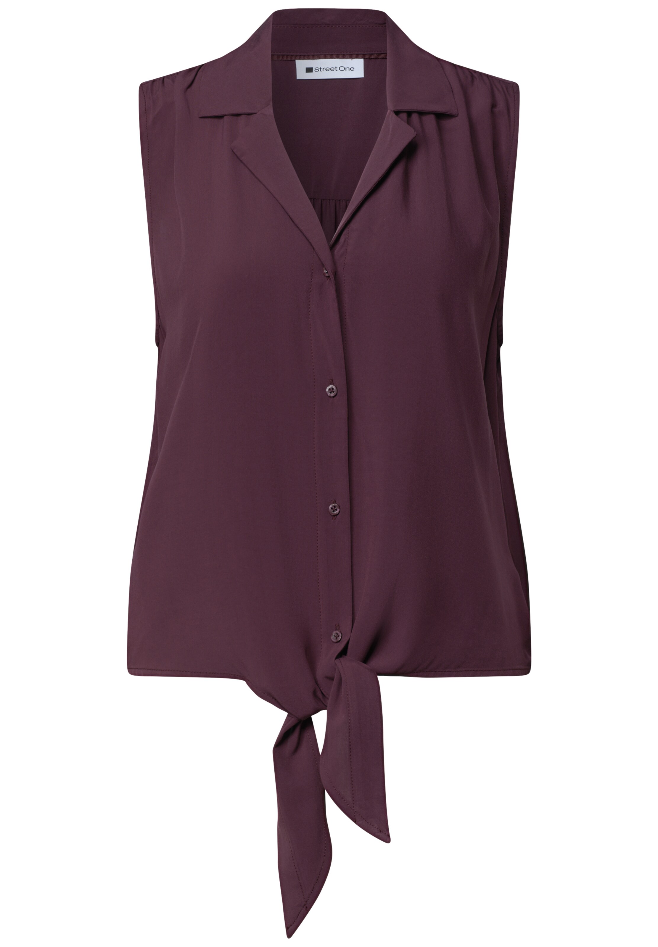 STREET ONE Bluse in XS in bordeaux, Produktansicht