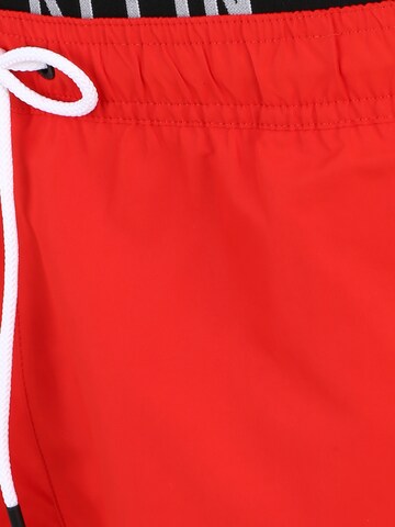 Calvin Klein Swimwear Board Shorts in Red