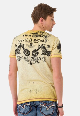 CIPO & BAXX Shirt in Yellow