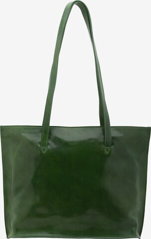Borsa a spalla 'Borsa a Spalla Donna Pelle Vera Vacchetta - Chiusura Zip Made in Italy' di I Fratelli in verde: frontale