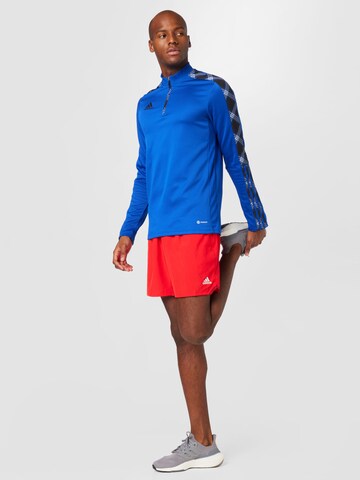 ADIDAS SPORTSWEAR Performance Shirt 'Tiro Fleece Mid-Layer' in Blue