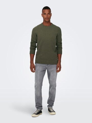 Only & Sons Sweater 'Ese' in Green