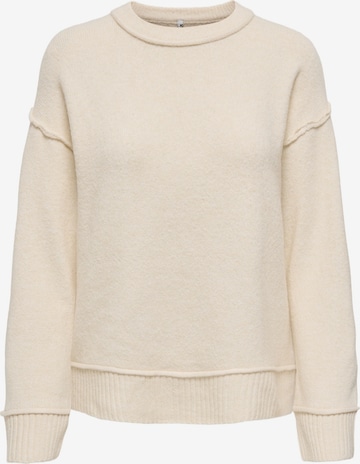ONLY Пуловер 'ONLHAZEL' в бежово: отпред