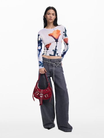 Desigual Μπλουζάκι 'Poppy' σε λευκό