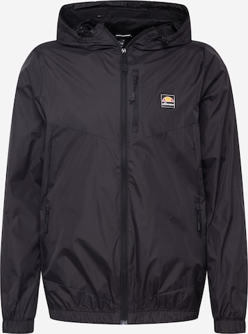 ELLESSE Between-Season Jacket 'Fraction' in Black: front