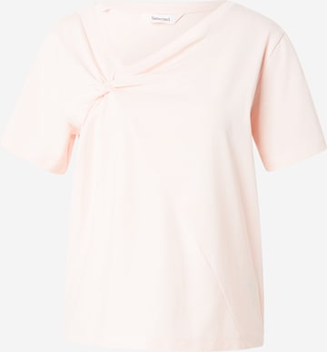 T-shirt 'SLFMILA' SELECTED en beige : devant
