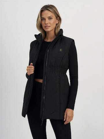 SUPERREBEL® GEAR Weste 'MERYL'‌‌‌‌‌ in Schwarz: Vorderseite