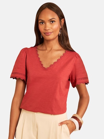 love & roses Shirt in Brown: front