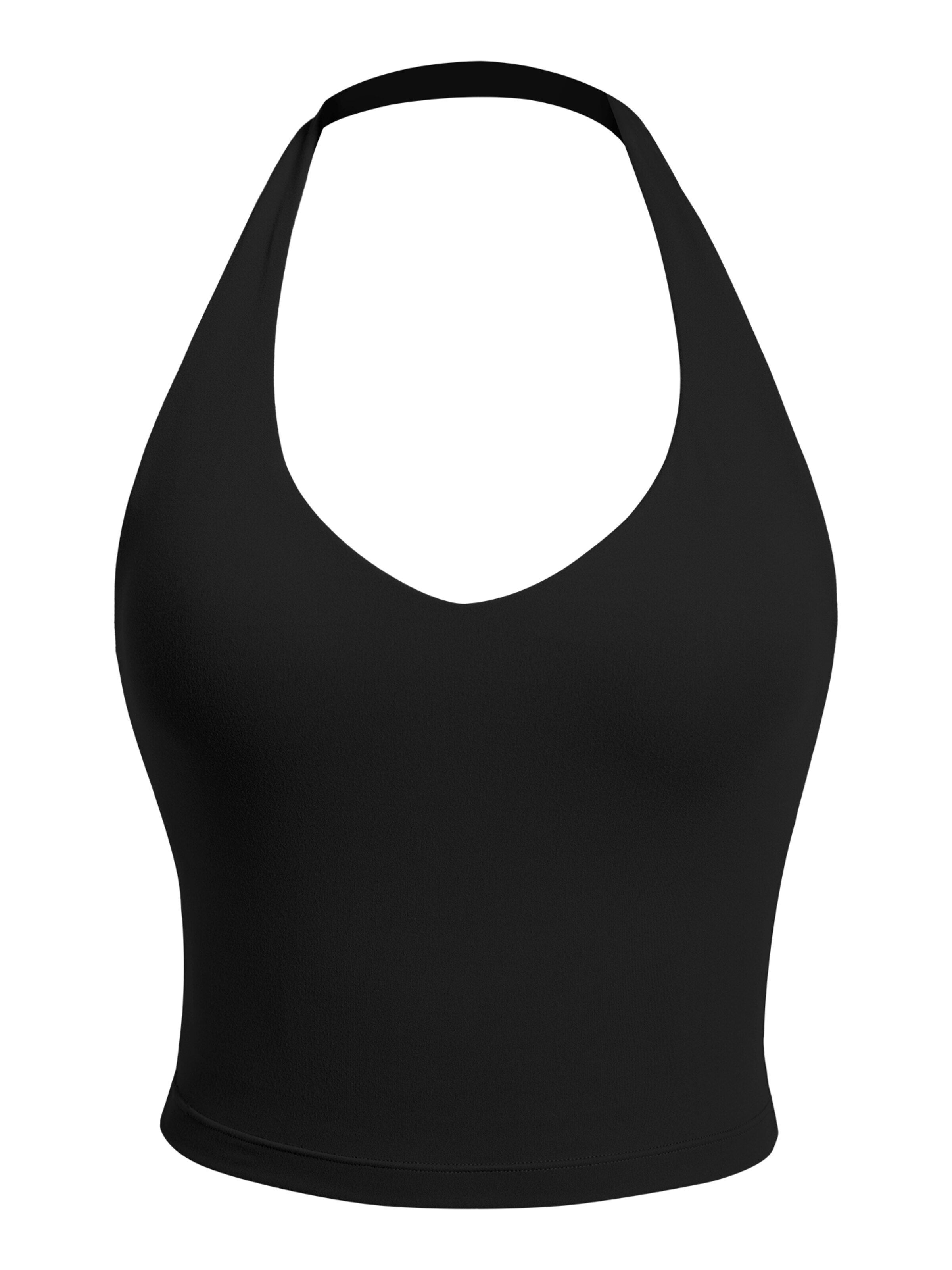 ZAAYO Sports Top 'Women's Halter Backless Sports Top' in Black: front
