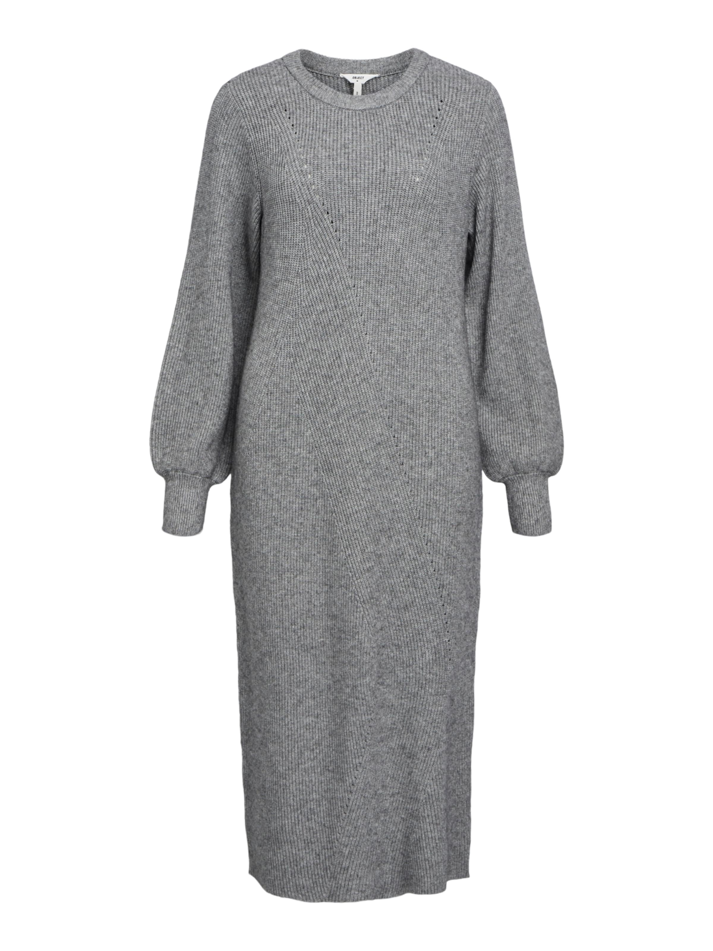 OBJECT Πλεκτό φόρεμα 'Ditte' σε γκρι: μπροστά