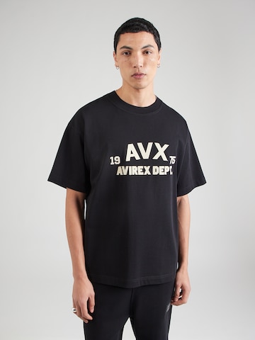 Avirex Shirt 'Field' in Zwart: voorkant