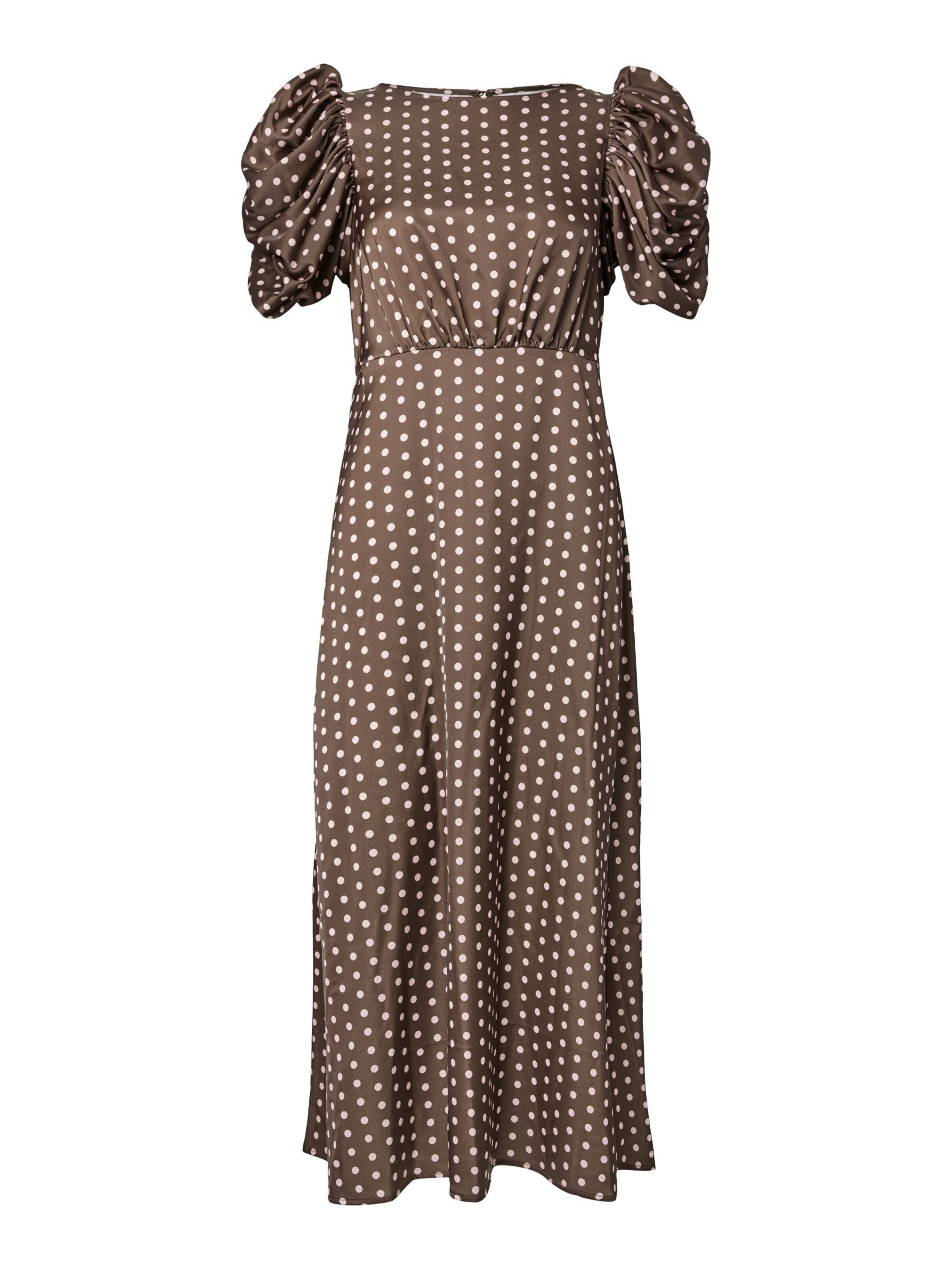 YAS - Vestido en marrón: frente